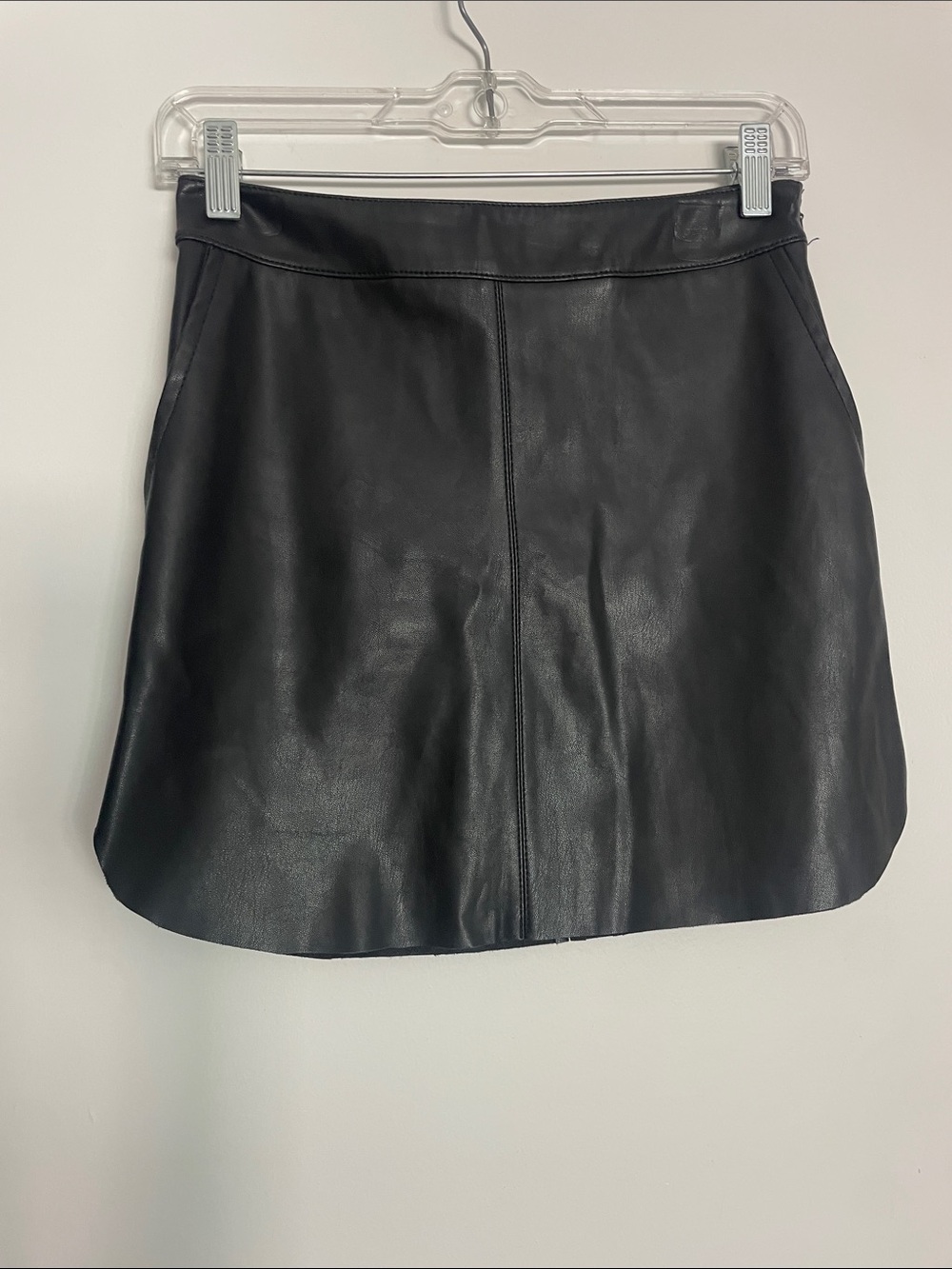 Forever 21 Black Faux Leather Mini Skirt